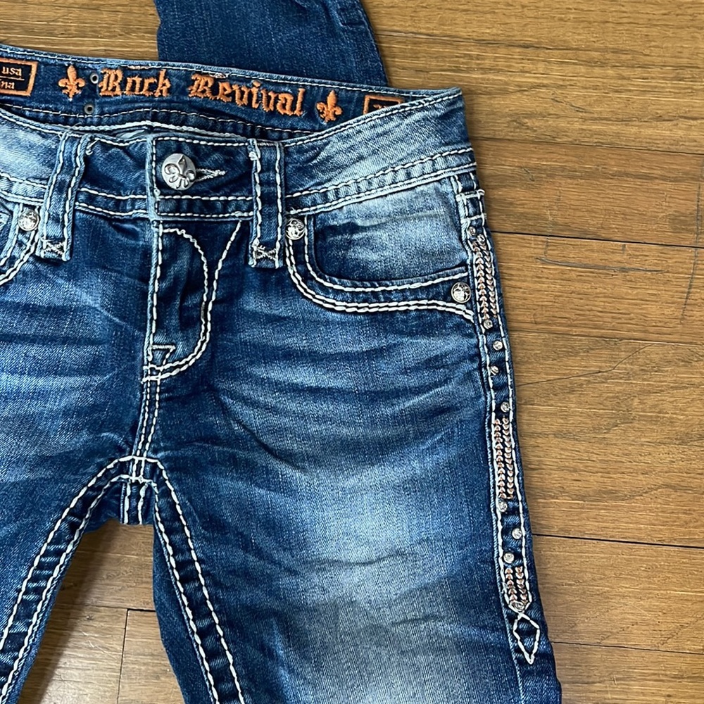 ROCK REVIVAL JEANS 26 | Celinda | NWOT | cuff and wear as capris - Picture 6 of 11